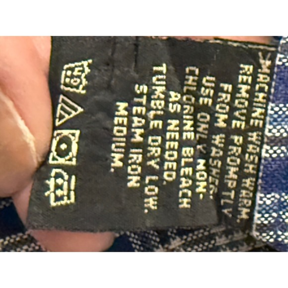 Pristine Vintage Rare Double RL Tartan Blue Collar Shirt Mens XXL VTLB-260 - Picture 4 of 11